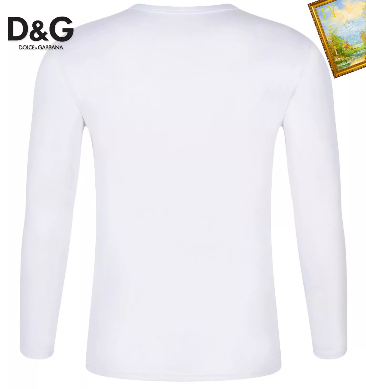 dolce  gabbana dg t-shirt manches longues pour unisexe s_12b1b001